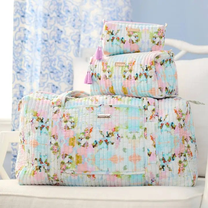 Laura Park Designs Brooks Avenue Quilted Signature Duffle Bag