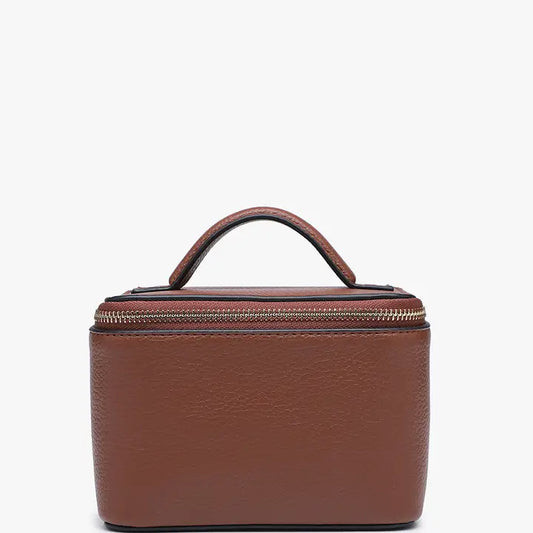 Jen & Co Angela Travel Jewelry/Cosmetic Bag-Brown