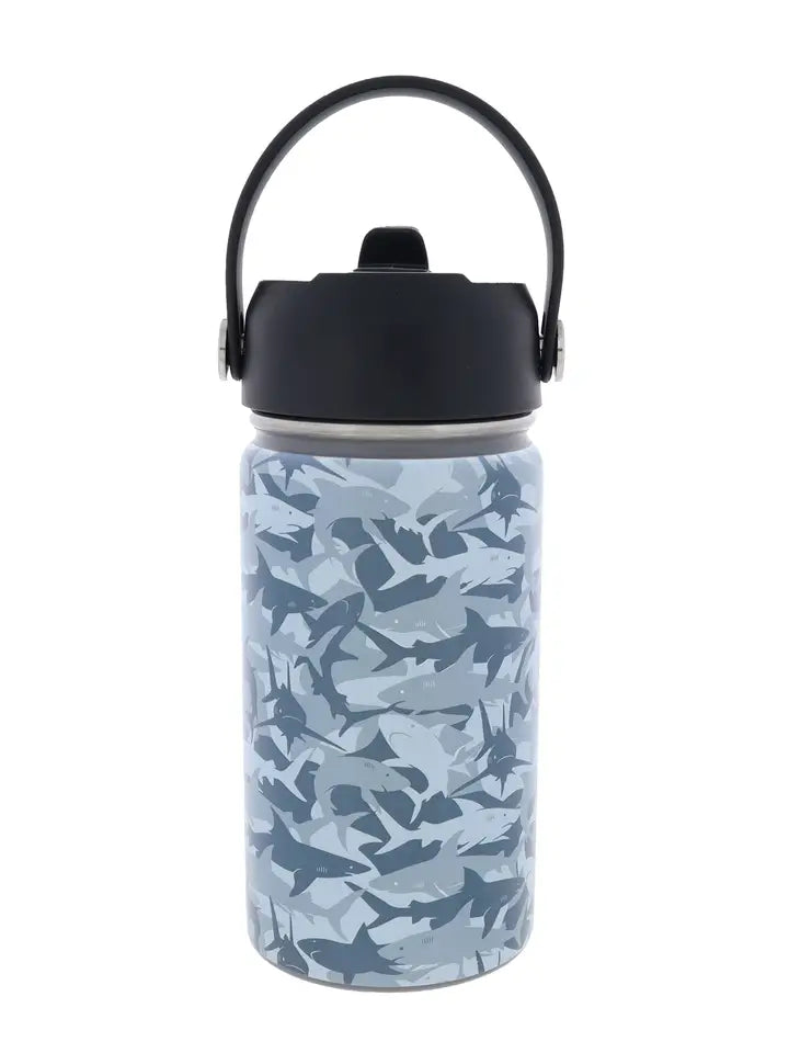 Jane Marie Kids A Shiver of Sharks 12 oz. Bottle with Straw Cap