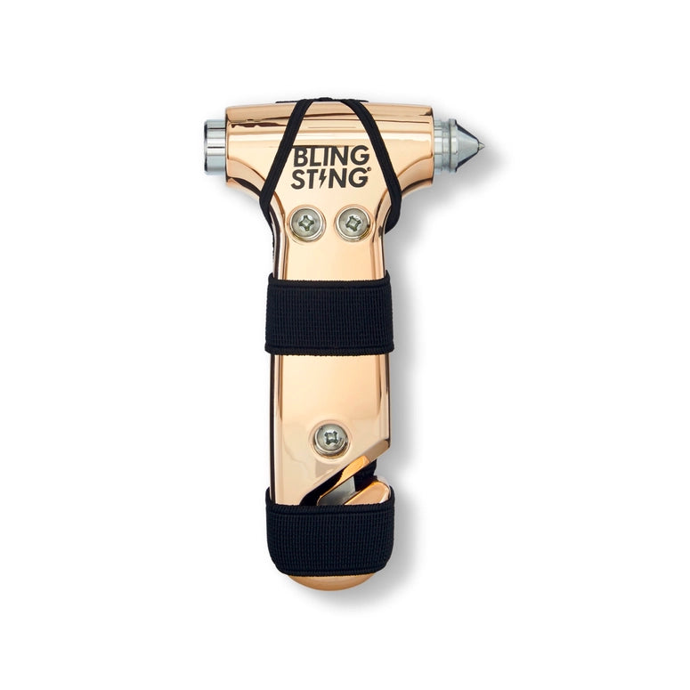 BLINGSTING Emergency Escape Hammer | Metallic Rose Gold