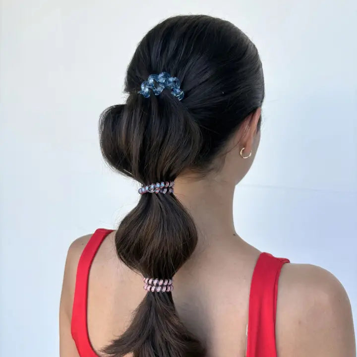 Teleties Spiral Hair Coils | Large | Freedom To Sparkle Hair Ties