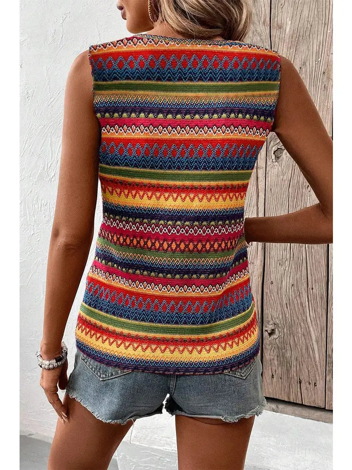 Liam & Company Rebel Striped Tank Top