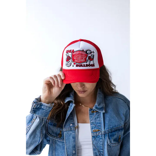 Gameday Social Apparel Co. Georgia Layer Patch Foam Trucker Hat
