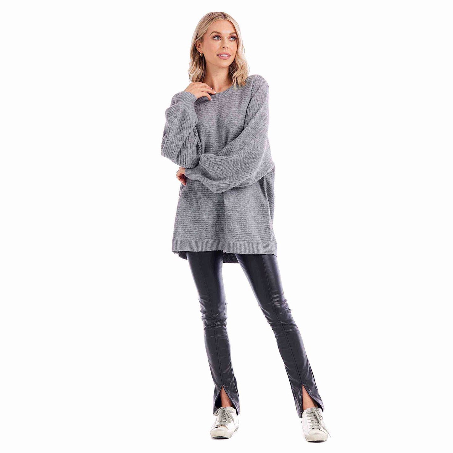 Mud Pie  Levi Sweater-Grey