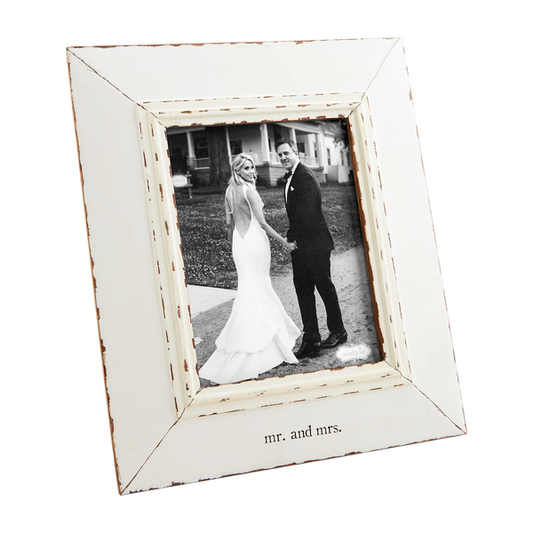 MUD PIE MR. & MRS. DISTRESSED FRAME