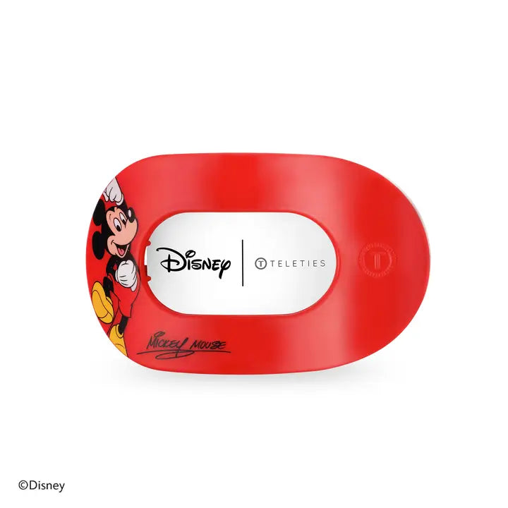 Teleties Flat Round Hair Clip | Medium | Mickey Mouse