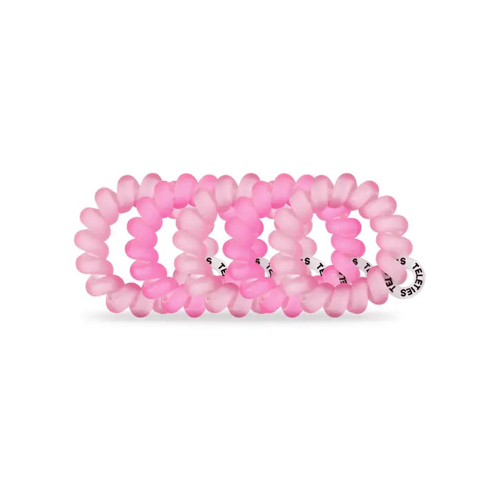 Teleties Spiral Hair Coils | Tiny | Get Your Pink On Hair Ties