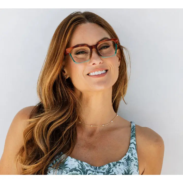 Peepers Birdie (Blue Light)-Blonde Tortoise Colorblock