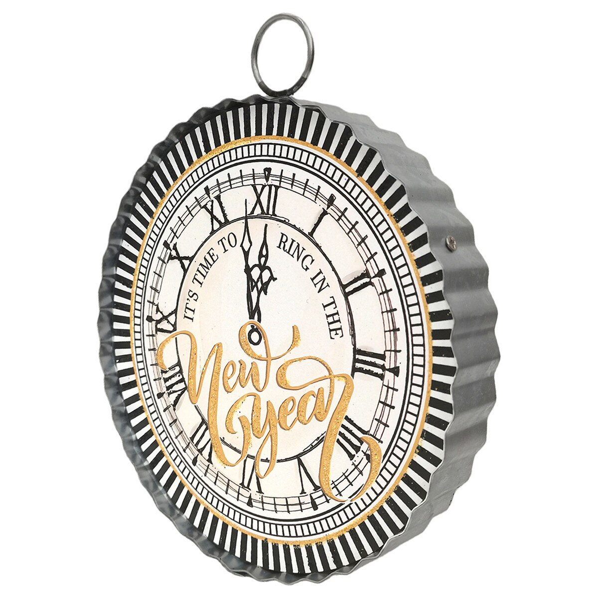 The Round Top Collection Mini Art New Years Clock