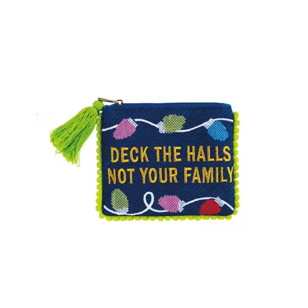 MUD PIE DECK THE HALLS POM POUCH