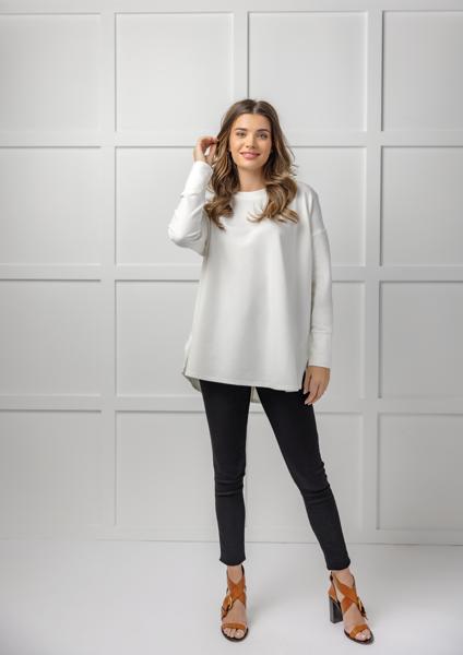 MUD PIE LIBBA SWING HEM TOP-LIGHT BEIGE
