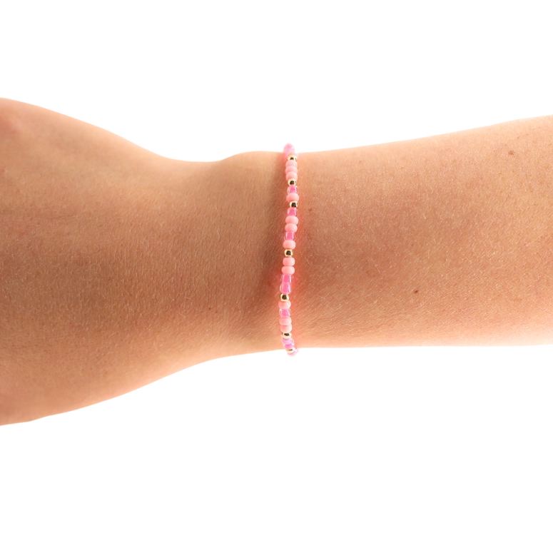 Beaded Blondes Pink Sprinkle Bracelet
