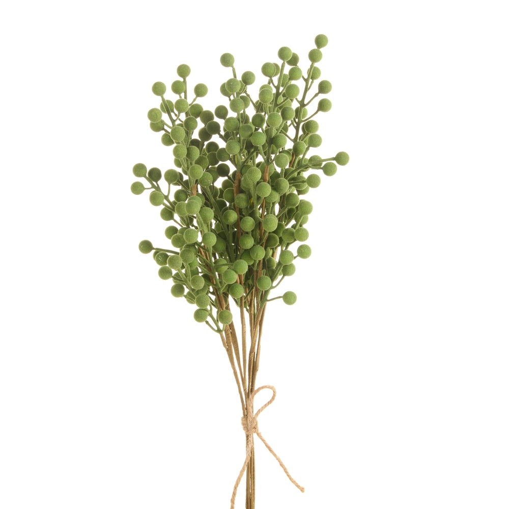 RAZ Imports 22" Flocked Green Berry Bundle