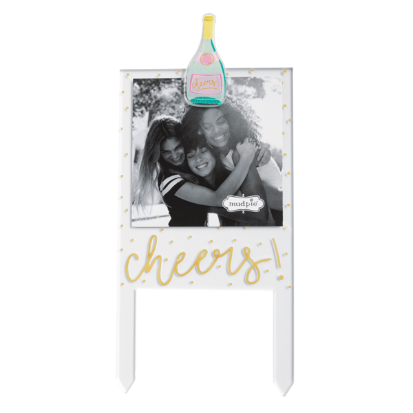 MUD PIE CHEERS CAKE TOPPER FRAME