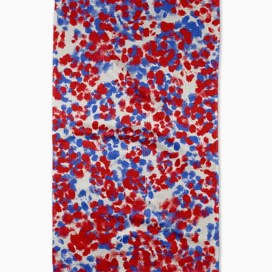 Geometry Fire Cracker Tea Towel