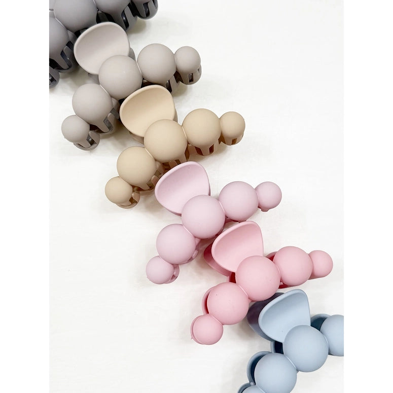 Love and Repeat Powdery Soft Matt Bubble Pearl Hair Claw Clips
