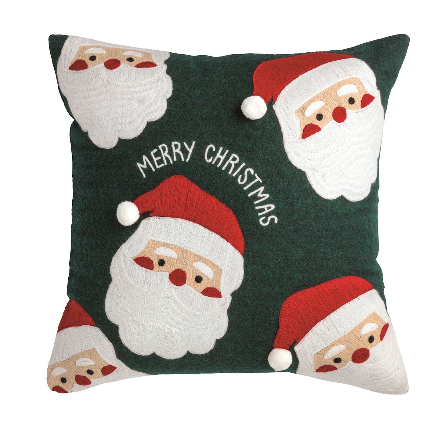 MUD PIE SANTA FELTED PILLOW