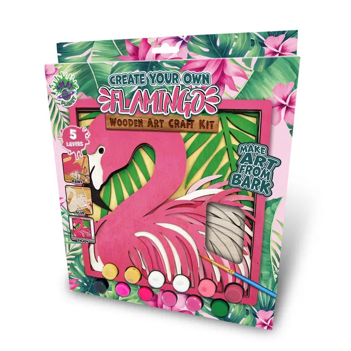 Splat Planet Wooden Flamingo Art Craft Kit