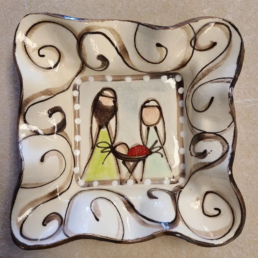 Heartfelt Traditions Condiment Bowl (Swirl Nativity)
