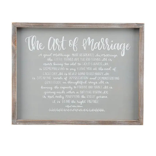 Glory Haus The Art of Marriage Small Framed Board