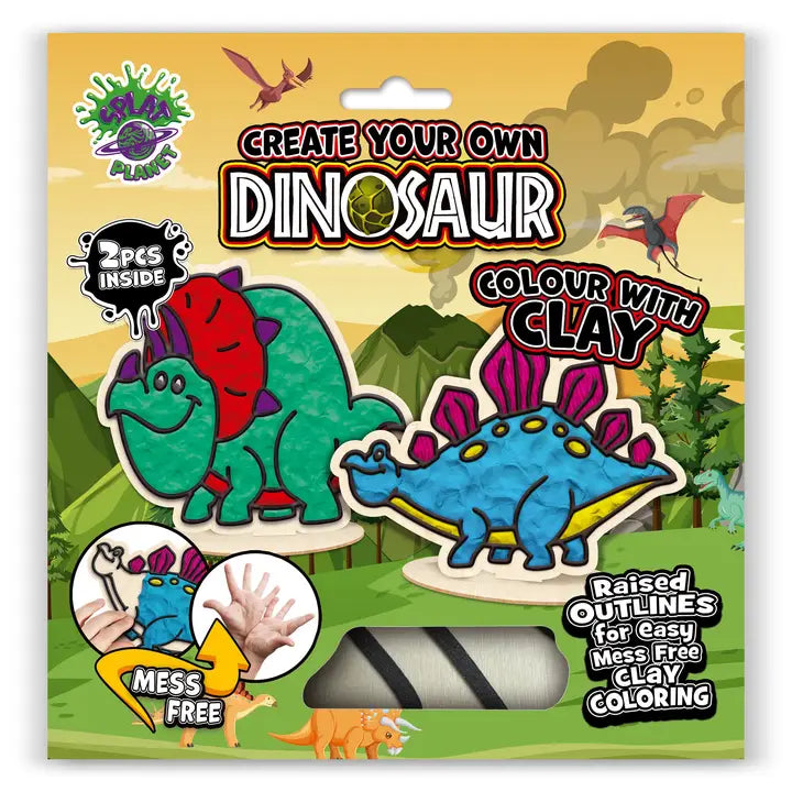 Splat Planet Dinosaur Clay Colouring. Kit