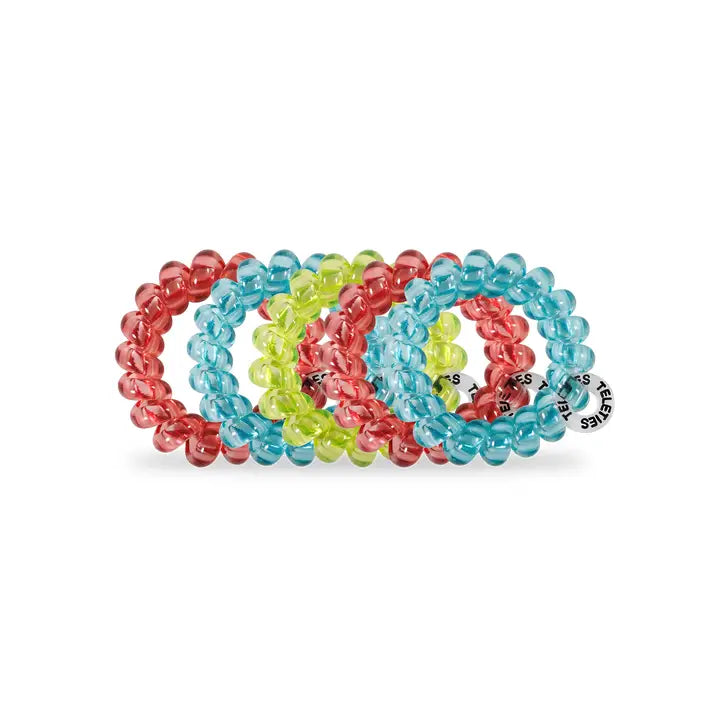 Teleties Spiral Hair Coils | Tiny | Summer Brights Hair Ties