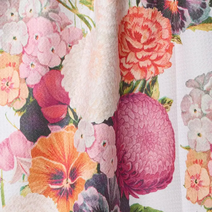 Geometry Ecstatic Blooms Tea Towel