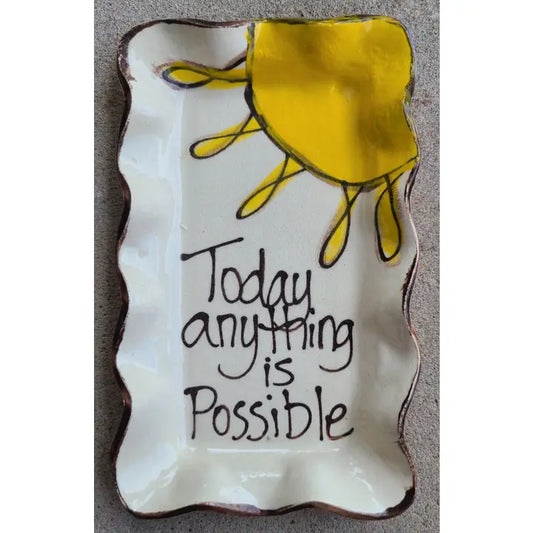Heartfelt Traditions Small Rectangle Plate (Aw Sunshine Today)