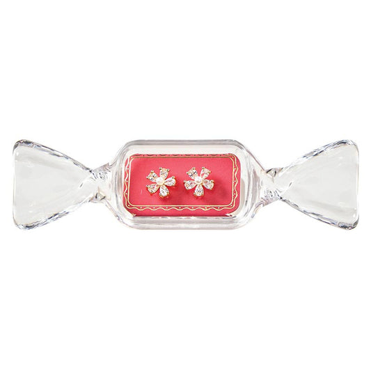 The Candy Dish Earrings - Bright Pink