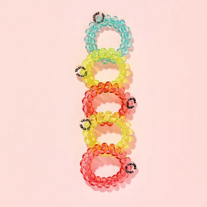 Teleties Spiral Hair Coils | Tiny | Summer Brights Hair Ties
