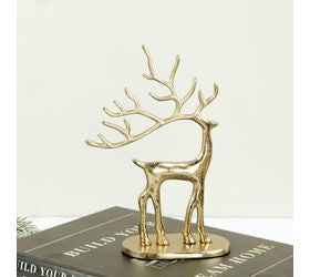 pD HOME 10" GOLD REINDEER