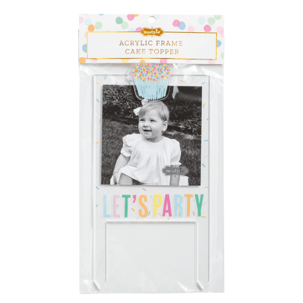 MUD PIE LETS PARTY CAKE TOPPER FRAME