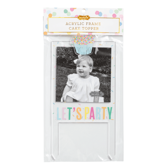 MUD PIE LETS PARTY CAKE TOPPER FRAME
