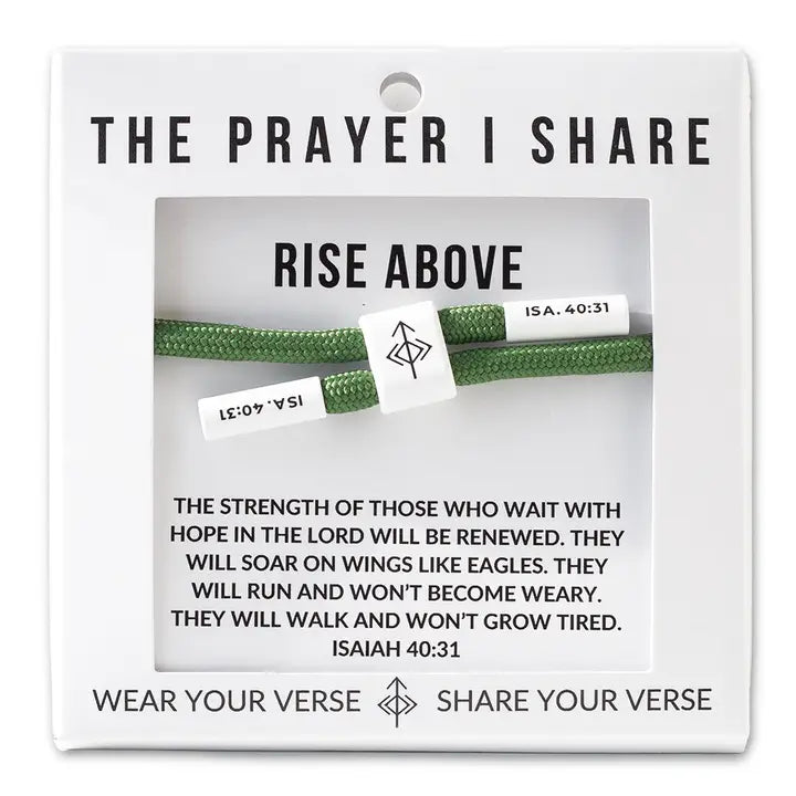 THE PRAYER I SHARE Rise Above Bracelet | Bible Verse Bracelet