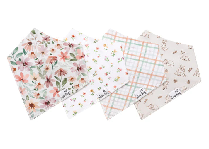 Copper Pearl Natalie Baby Bandana Bibs