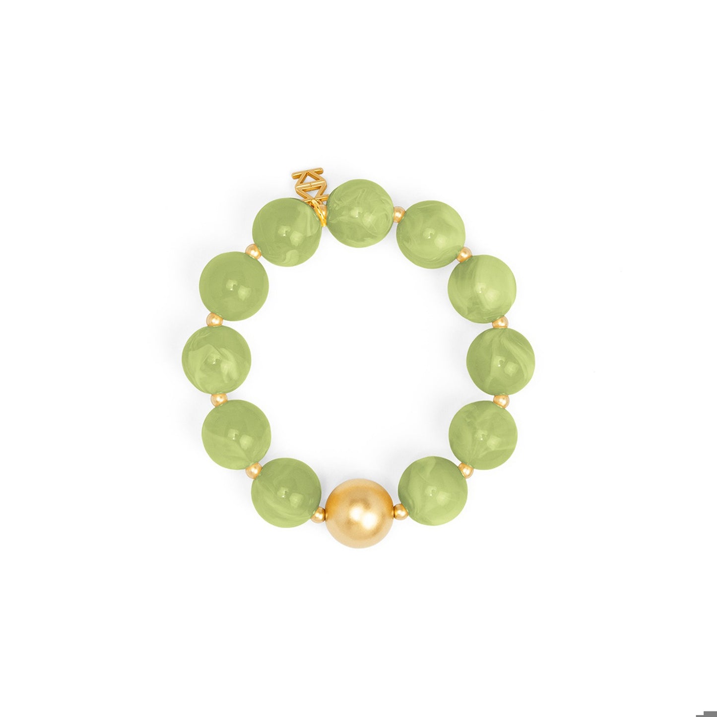 ZENZII Glossy Resin Bracelet-Green