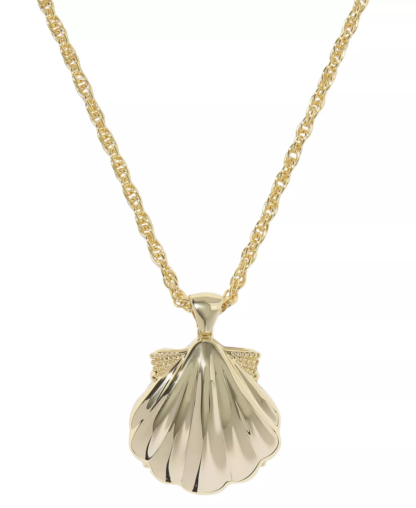KENDRA SCOTT LUCIA SHELL SHORT PENDANT NECKLACE GOLD IRIDESCENT ABALONE