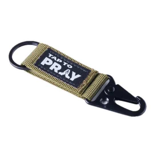 Tap To Pray® Tactical Carabiner Keychain-Green