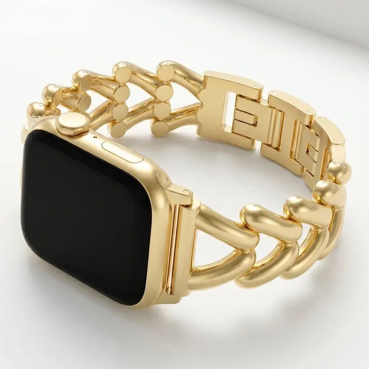 Cape Diablo Golden Braid Luxury Apple Watch Strap