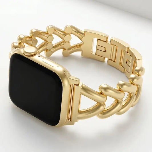 Cape Diablo Golden Braid Luxury Apple Watch Strap