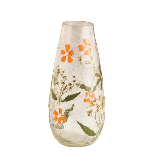MUD PIE SM FALL PRESSED FLOWER VASE