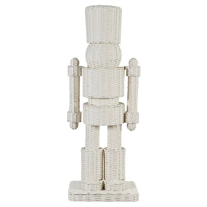 Santa Barbara Design Studio White All-Weather Rattan Nutcracker - Red