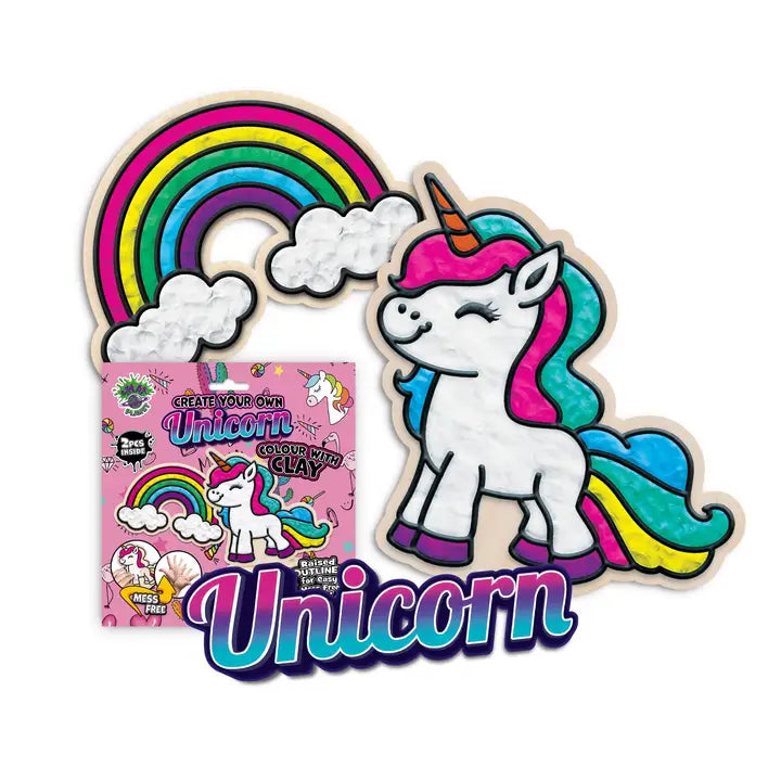 Splat Planet Unicorn Clay Colouring Kit