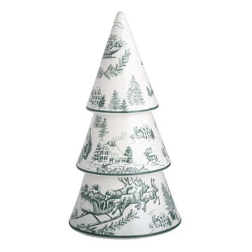 Mud Pie Large Green Toile Tree