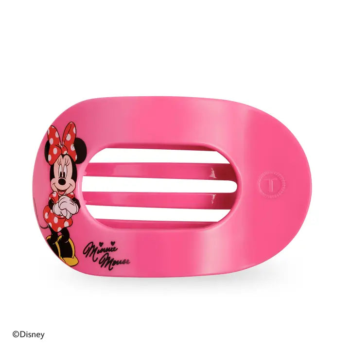 Teleties Flat Round Hair Clip | Large | Minnie Mouse