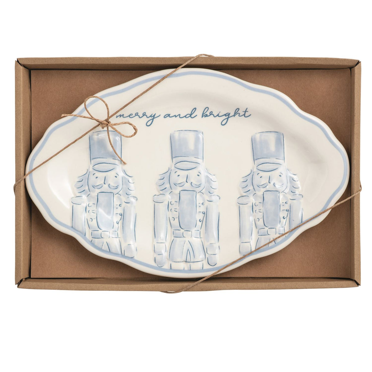 MUD PIE NUTCRACKER SENTIMENT TRAY