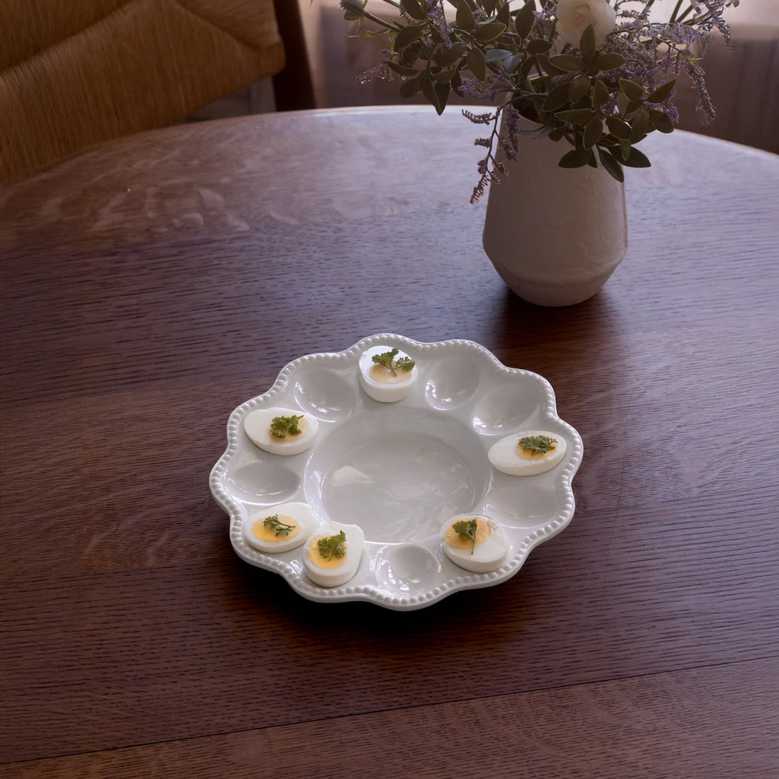 Beatriz Ball VIDA Alegria Deviled Egg Platter (White)