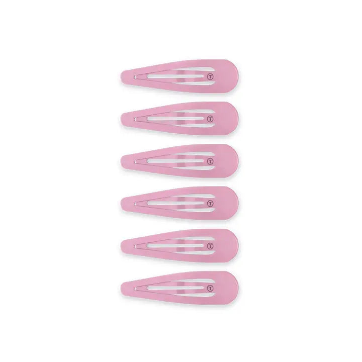 Teleties Snap Clip | Pearly Pink | 6 Count