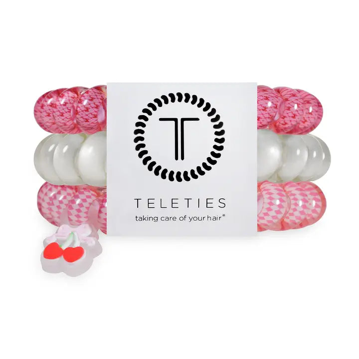Teleties Spiral Hair Coils | Large | Cherry Bomb