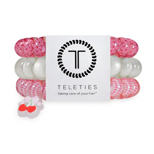 Teleties Spiral Hair Coils | Large | Cherry Bomb